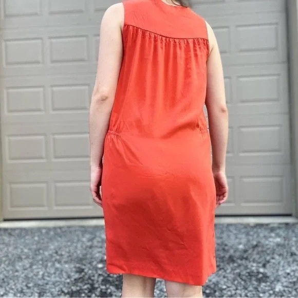 Vince Vibrant Orange Mini Dress - Picture 9 of 9